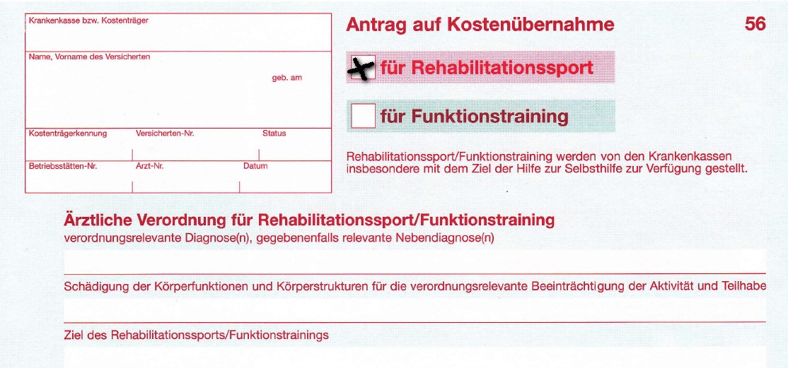 Muster 56 Formular Antrag Fur Rehasport Kostenfrei